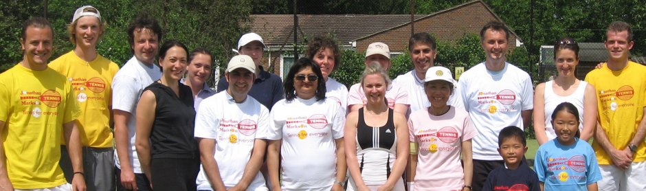 Tennis players at the London Tennis Camp