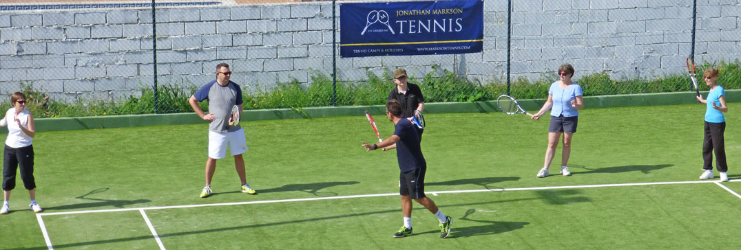 Forehand drills, tennis holiday in Algarve