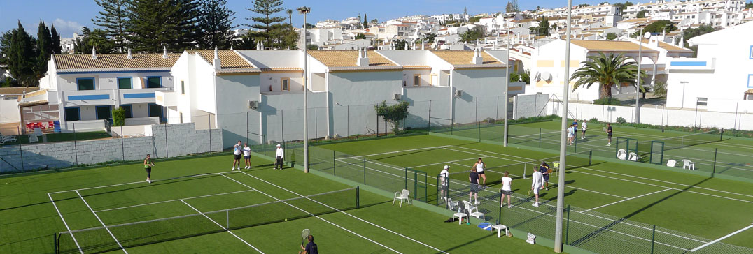 Tennis courts in the sunshine, Algarve