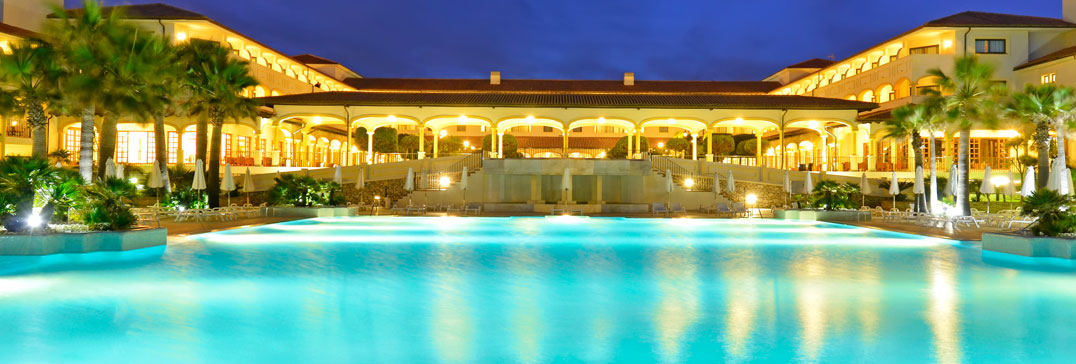 Swimming pool at night, Andalucia