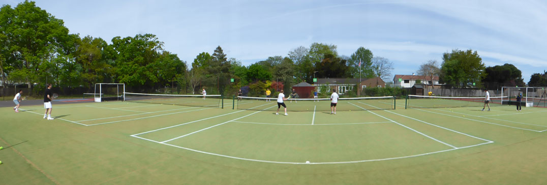 Tennis courts at the London Technical Clinic