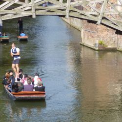 Punting on the River Cam, Cambridge Tennis Camp