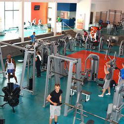 Large gym for tennis fitness lovers