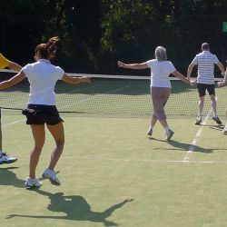 Warm up at the Barnes Tennis Clinic