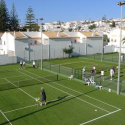 Luz Bay Hotel tennis courts, Algarve