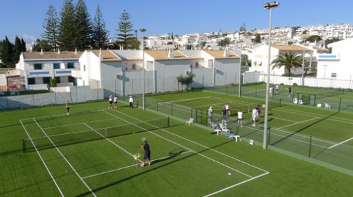 Luz Bay Hotel tennis courts, Algarve