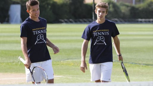 Tennis players at the Oxford Tennis Camp