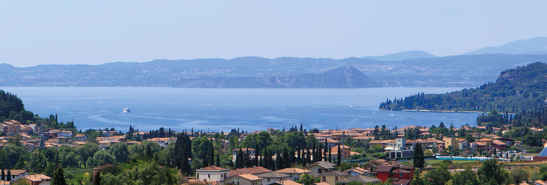 View of Lake Garda from the tennis courts