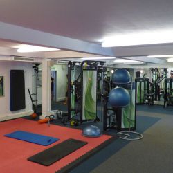 The gym at the Brighton Tennis Camp