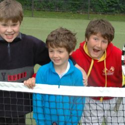 Young tennis players at the London Camp