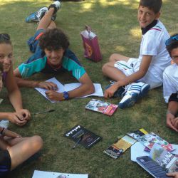 Students enjoying their English language lessons, Oxford