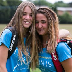 Joueurs de tennis fille, Camp de Tennis